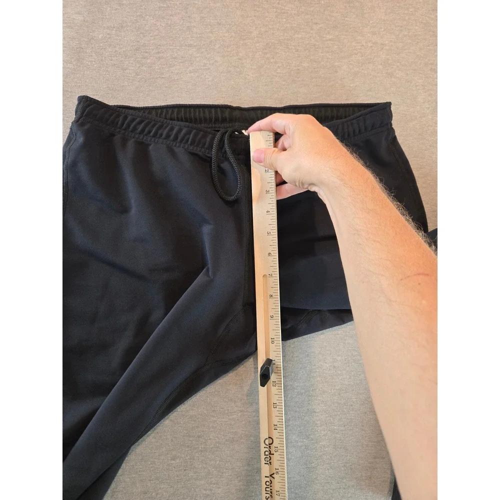 Patagonia Running Tights Men Large Black Ankle Zip Performance Pants Gorpcore